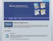 Tablet Screenshot of abacusindustriesinc.com